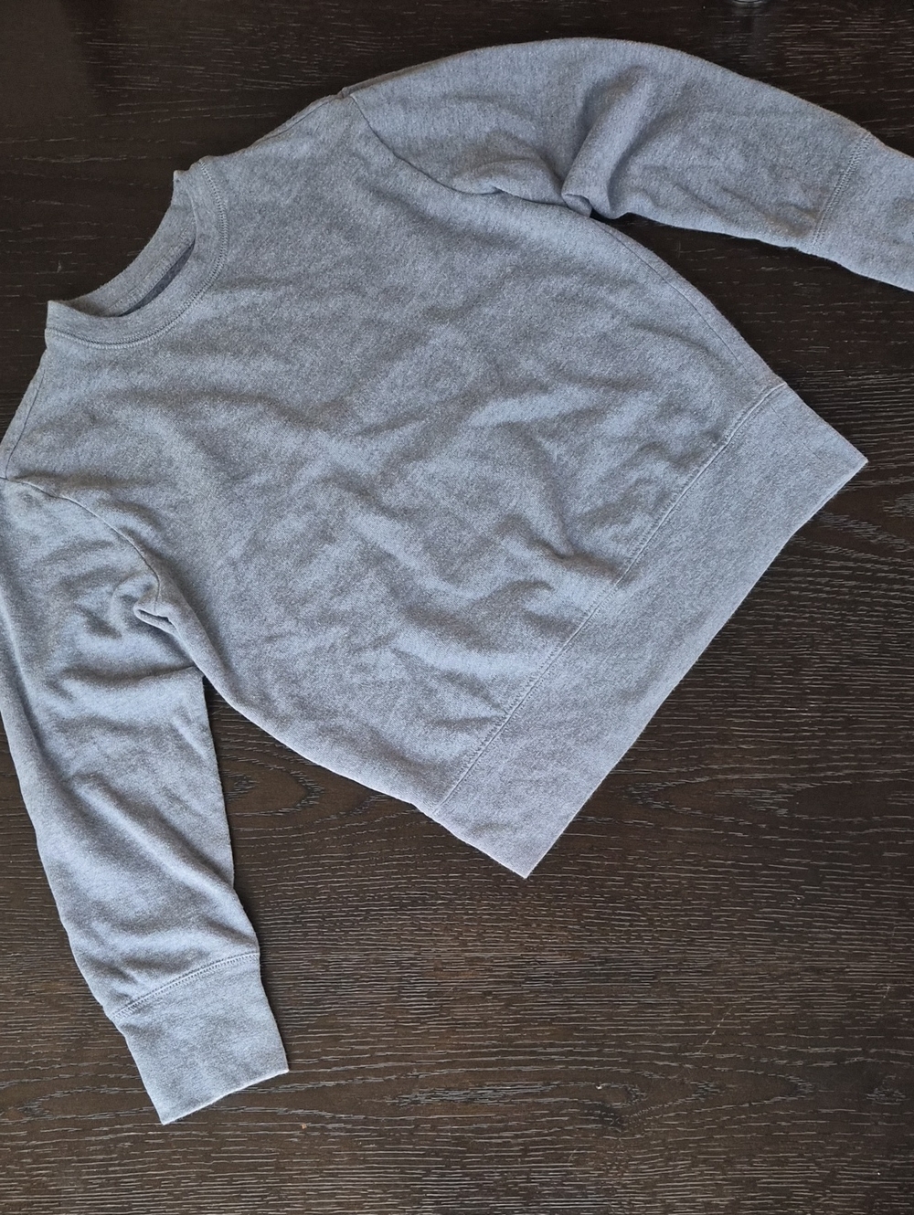 Boys Gray Crewneck Sweater